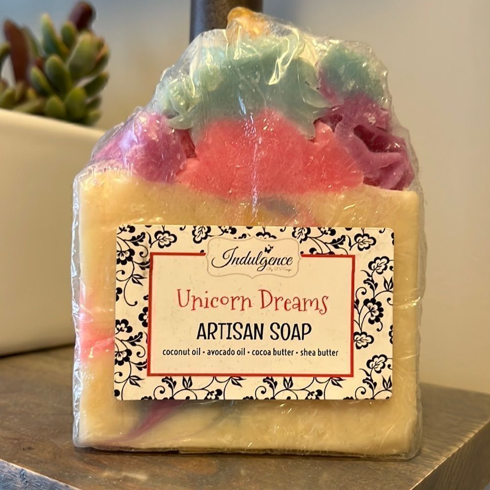 New Autumn Wreath and Unicorn Dreams Artisan Soap 6oz